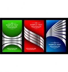 Business card set vector image