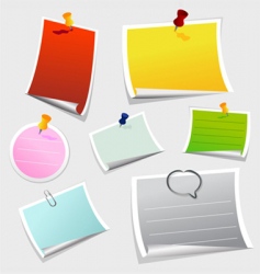 Post it note paper vector image