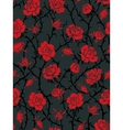 Roses seamless pattern vector image