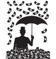 Money falling vector image