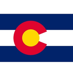 Coloradan state flag vector image