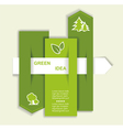 Grey-green website with arrow vector image