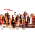 Modern cityscape background vector image