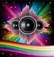Disco background vector image