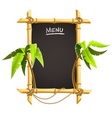 Bamboo frame vector image