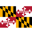Marylander state flag vector image