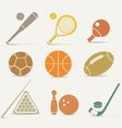Sports silhouettes vector image