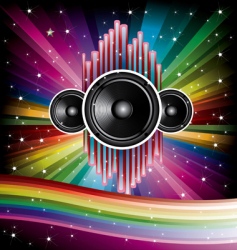 Disco background vector image