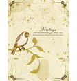 Vintage floral background vector image