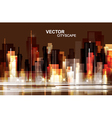 Modern night cityscape background vector image