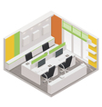 Isometric office room icon vector image