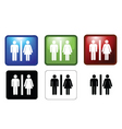 Mf toilets vector image