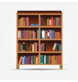 Bookcase icon vector image