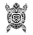 Turtle tattoo shape vector image