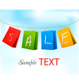 Shopping bags vector image
