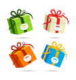 Present Box Gift Box Set vector image
