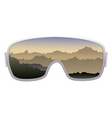 Ski goggles vector image