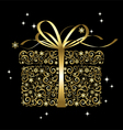 Stylized gift box vector image