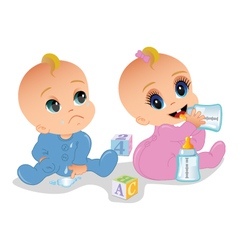 Babies vector image