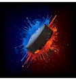 Hockey puck vector image