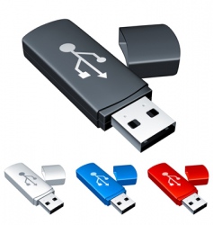 USB flash drive vector image