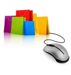 Online shopping vector image