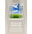 Opening Window vector image