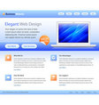 Website template vector image