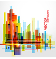 Modern cityscape background vector image
