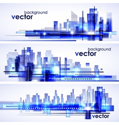 Modern cityscape background vector image