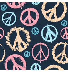 Retro Peace symbol seamless Retro Peace symbol seamless vector image