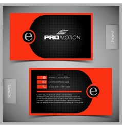 Set of creative business cards vector image
