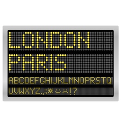 Information led board vector image