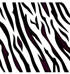 Zebra black and white pattern with stripes vector image