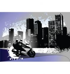 Grunge urban background vector image