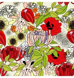 Summer seamless pattern vector image