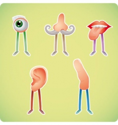 Five senses vector image
