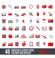 Universal Icons For Web and Mobile vector image
