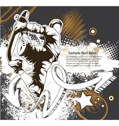 Skater background vector image