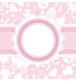Baby shower card vector image