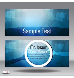 Business card template vector image