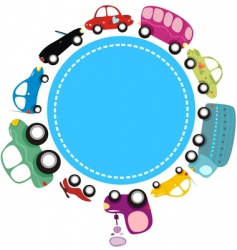 Transport set vector image