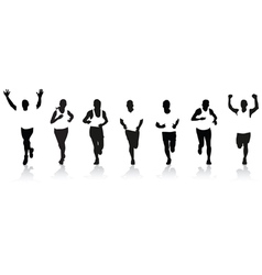 Runners vector image