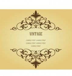 Vintage frame vector image