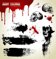 Scary textures vector image