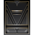 Art Deco Background and Frame vector image