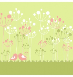 Springtime greeting vector image