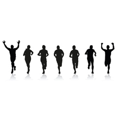 Runners vector image