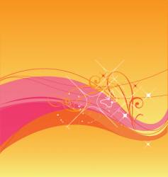 Sunset background vector image