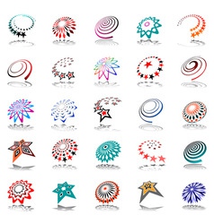 Design elements set vector image
